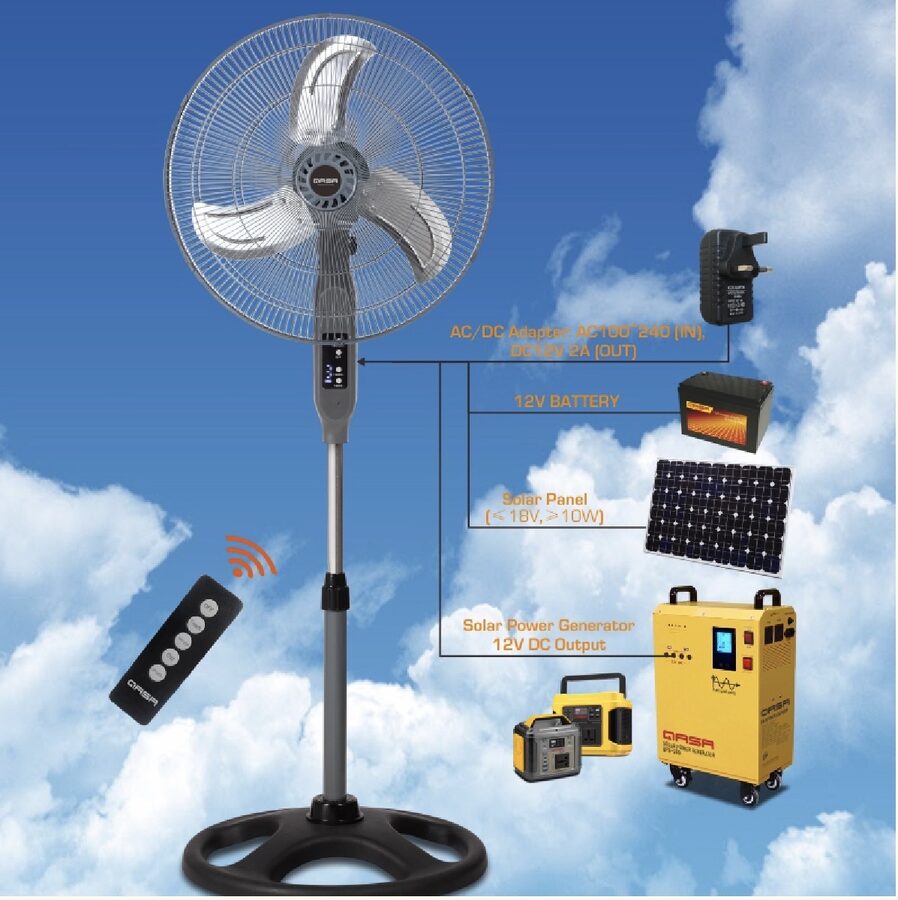 QASA 18” DC Standing Fan QSF-18R metal