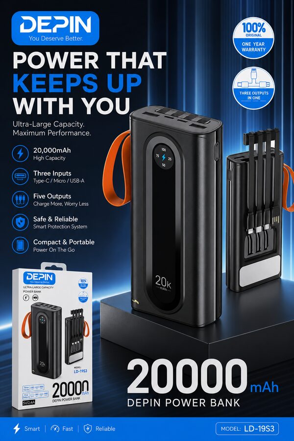 Depin powerbank 20,000mAh